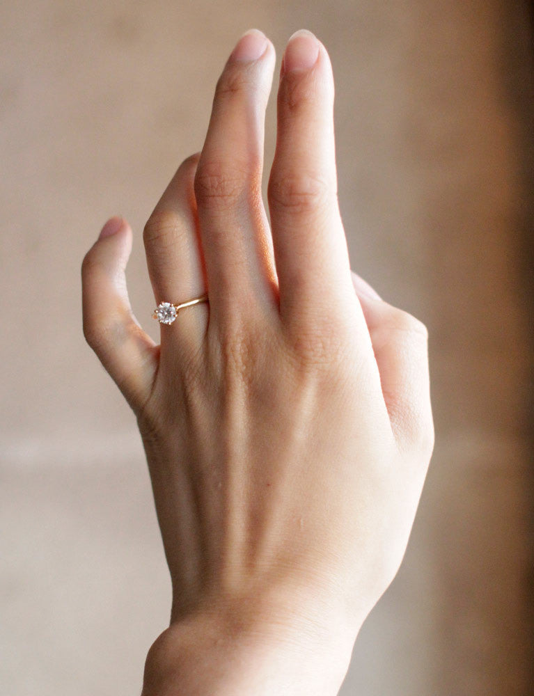 Solitaire Diamant Or Jaune