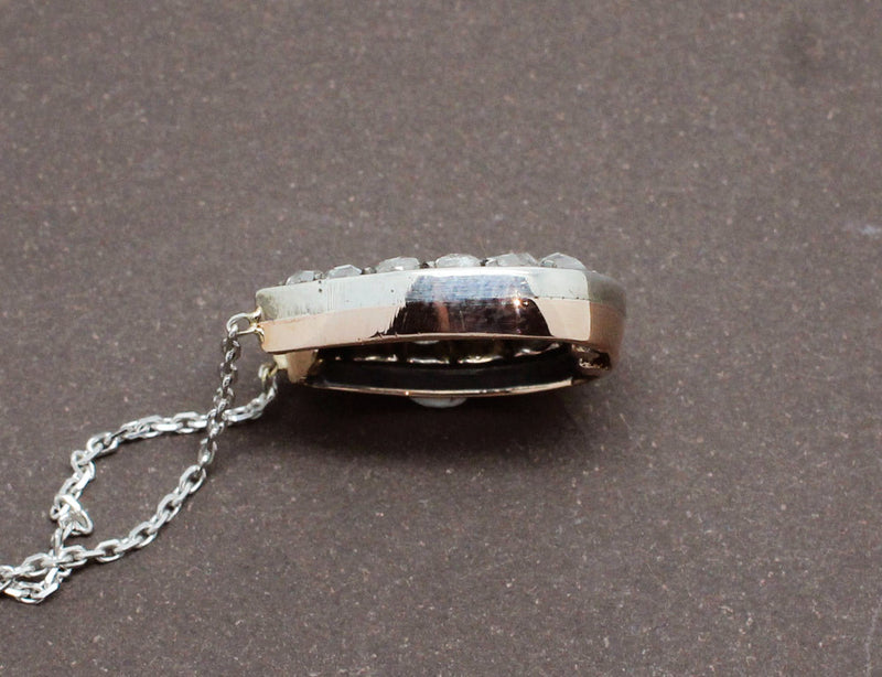 Collier Fer à Cheval Diamants Taille Rose