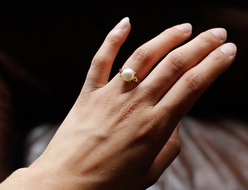 Bague Perle Art Déco