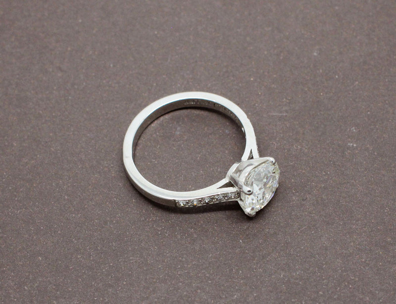 Solitaire Diamant 2,1 ct, Création "BenoitJoaillier"