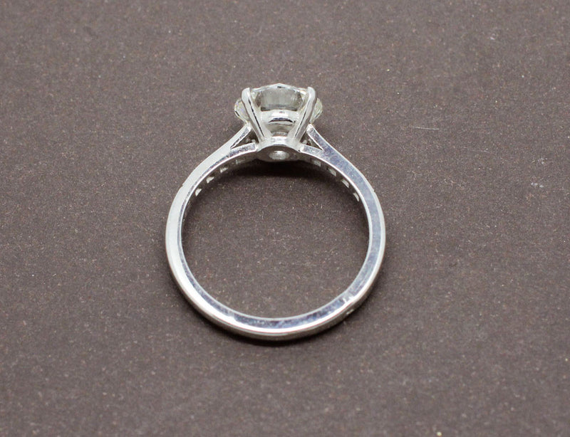 Solitaire Diamant 2,1 ct, Création "BenoitJoaillier"