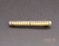 Broche Barrette Or Perles Fines