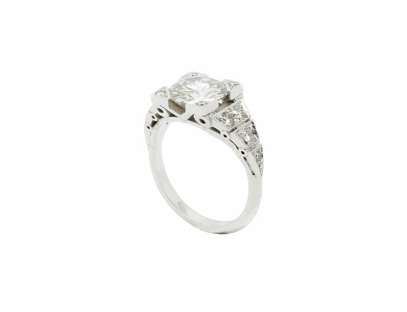 Bague Création Benoit Joaillier "Grande Chevalière Art Déco" Diamant 2,06cts