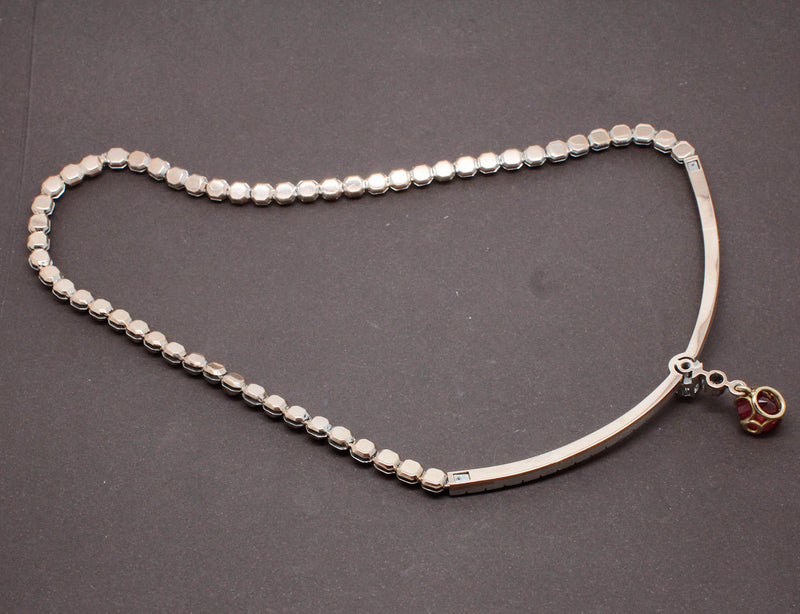 Collier Diamants et Rubis