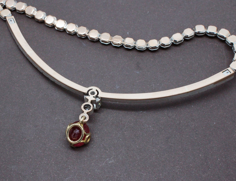 Collier Diamants et Rubis
