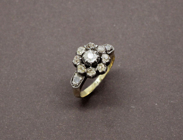 Bague Ancienne Marguerite Diamants
