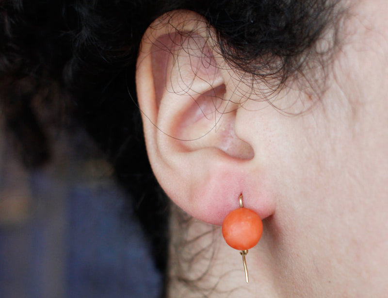 Dormeuses Or et Corail