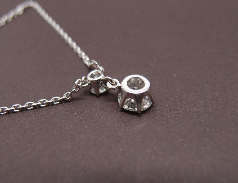 Collier Diamants et Or Blanc