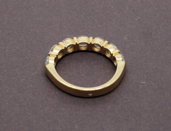 Demi-alliance Diamants 1.5ct or jaune