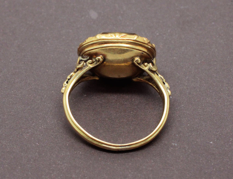 Bague 19e siècle Citrine et Or Jaune