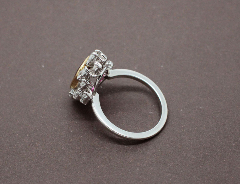 Bague Rubis Naturel Certifié et Diamants
