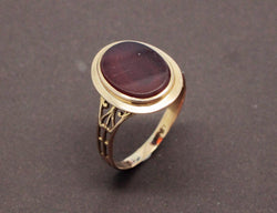 Bague 1900 Agate et Or