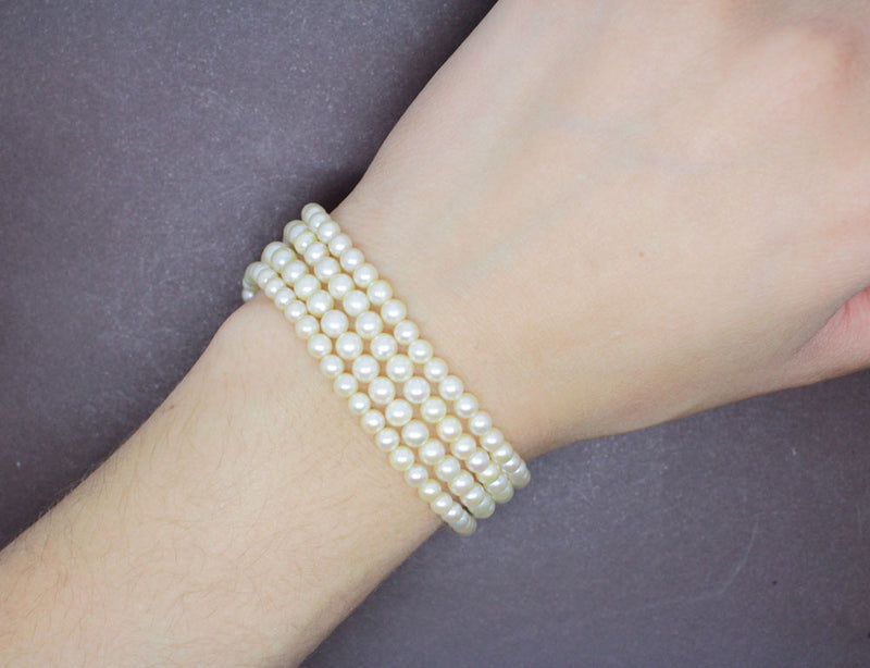 Bracelet Perles Plusieurs Rangs