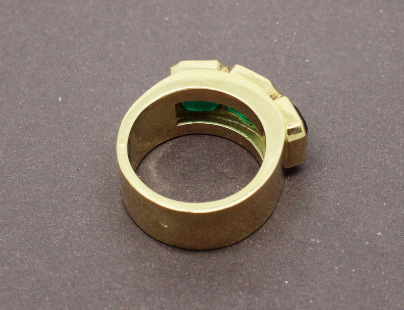 Bague Émeraude et Or Jaune