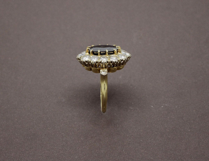 Bague Pompadour Saphir et Diamants