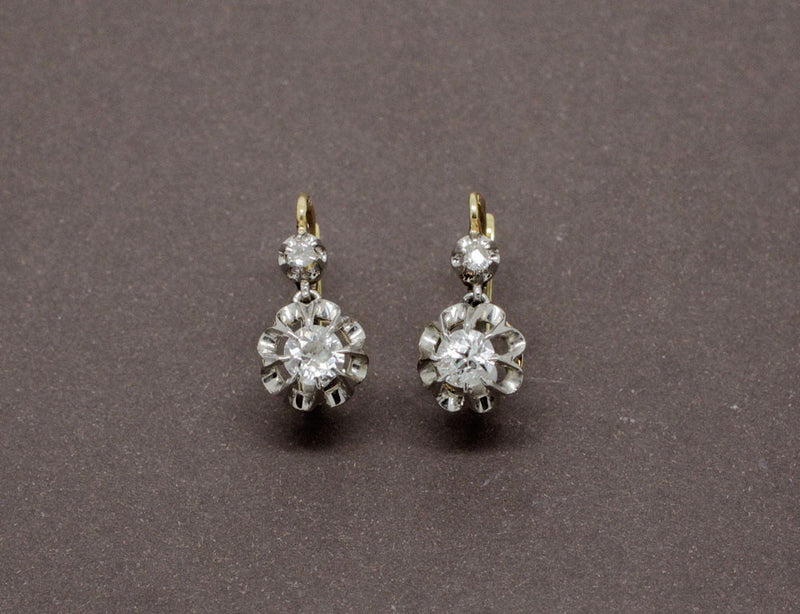 Dormeuses Anciennes Diamants 0,50 carat