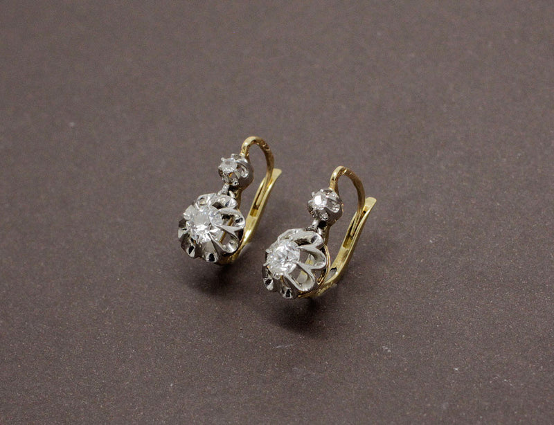 Dormeuses Anciennes Diamants 0,50 carat