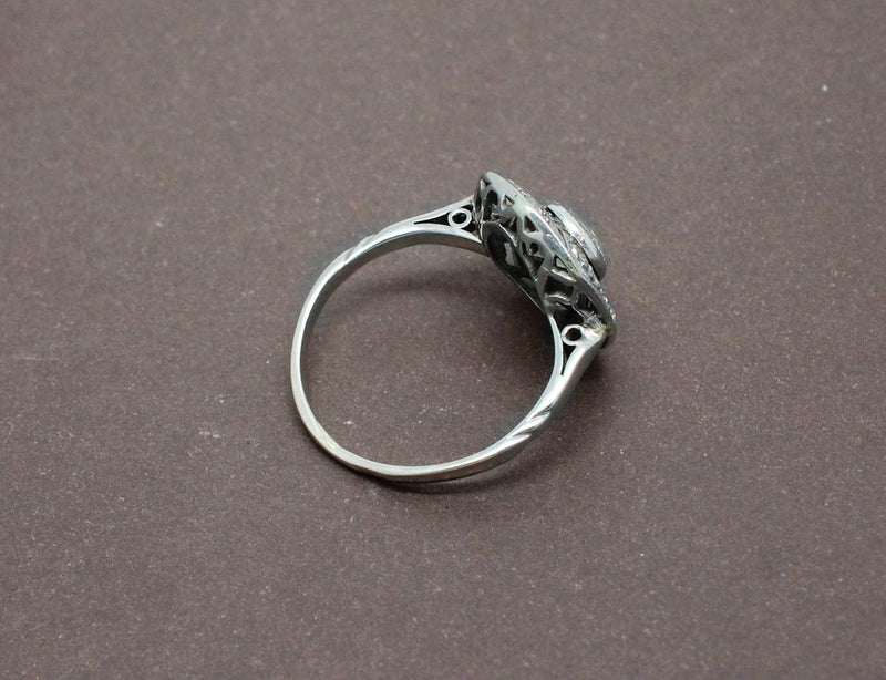 Bague Art Déco Diamants Or et Platine