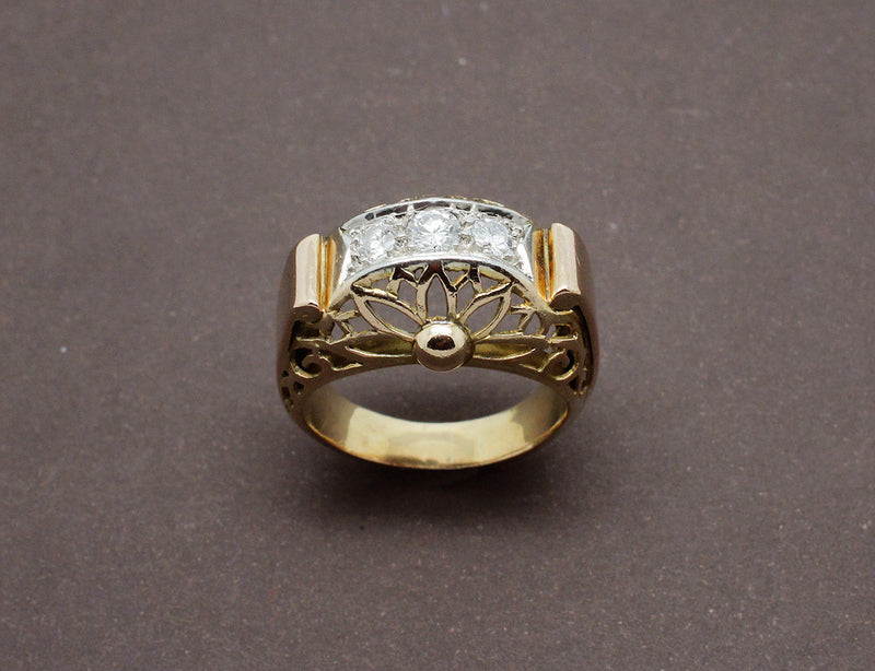 Bague 1950 Or et Diamants