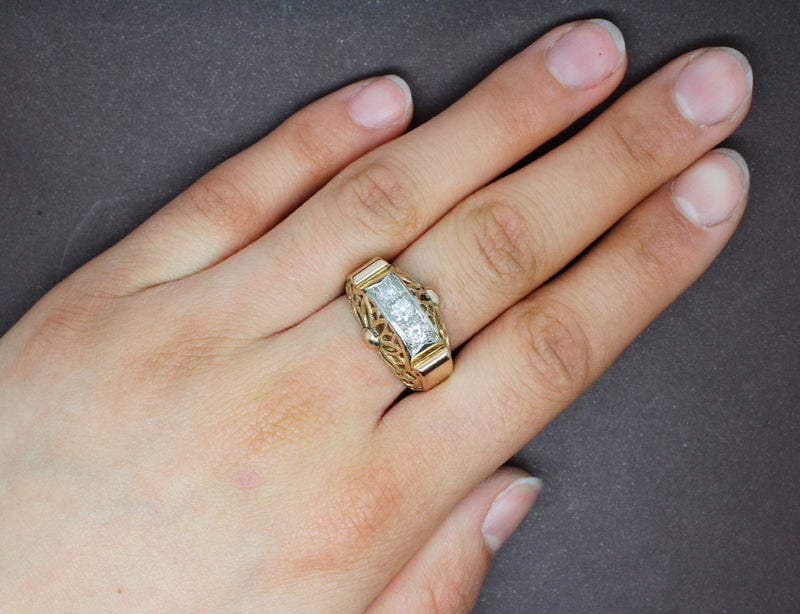Bague 1950 Or et Diamants