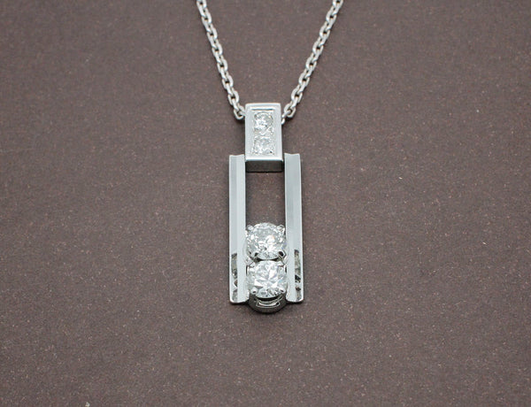 Pendentif Diamants Rectangulaire