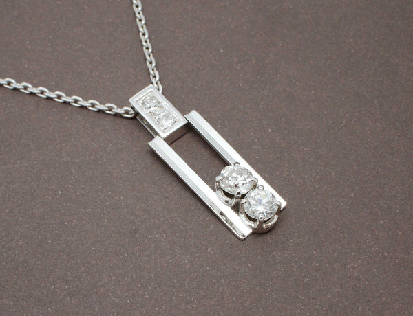 Pendentif Diamants Rectangulaire