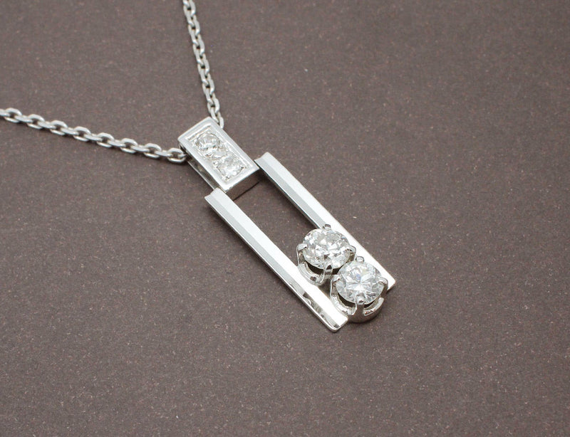 Pendentif Diamants Rectangulaire