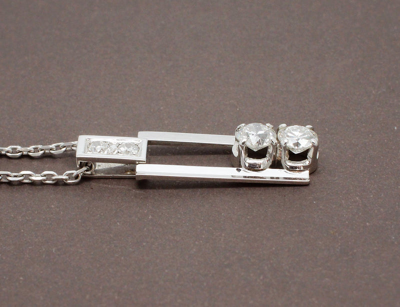 Pendentif Diamants Rectangulaire