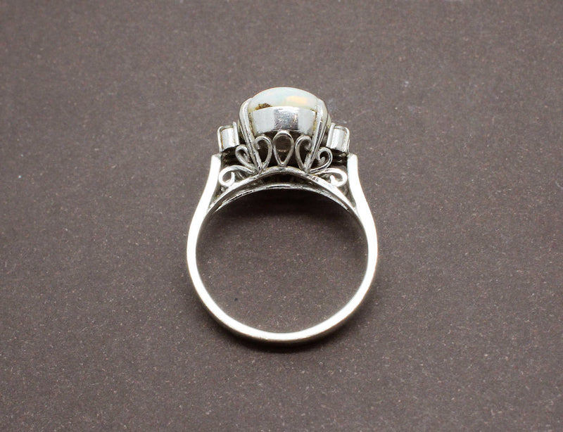 Bague Opale et Diamants
