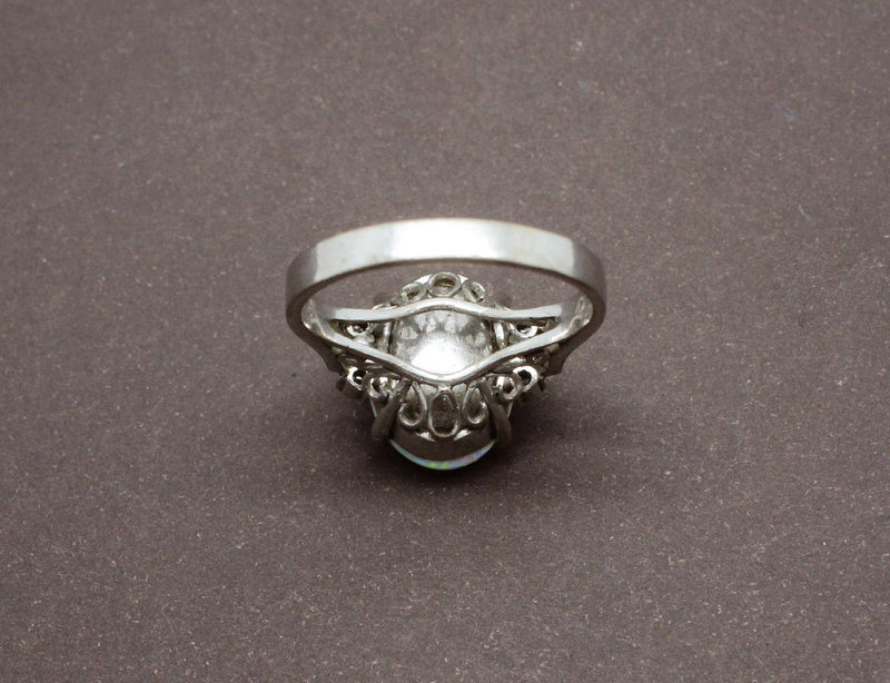 Bague Opale et Diamants