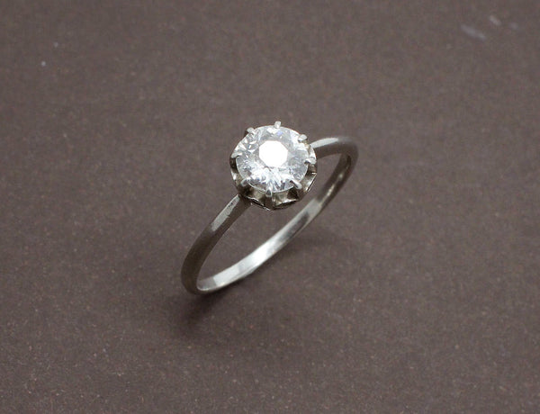 Solitaire 1920 Diamant Platine