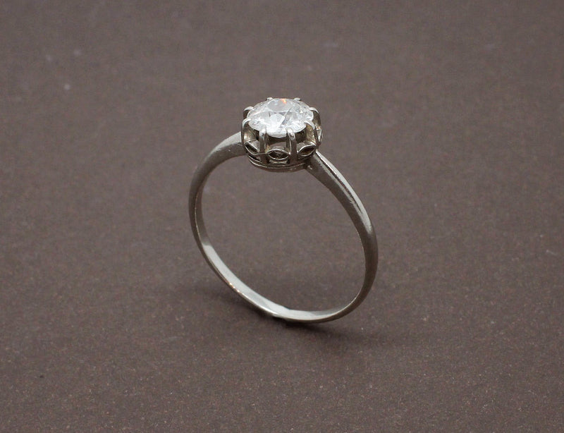 Solitaire 1920 Diamant Platine