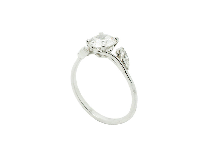 Solitaire Création Benoit Joaillier "Végétal" Diamant 1,05ct