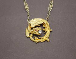 Pendentif Chimère XIXe Or Jaune