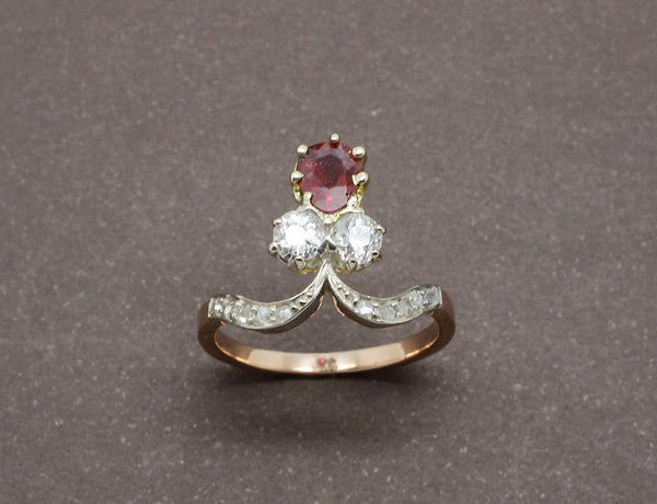 Bague Duchesse Rubis et Diamants