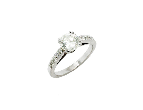 Solitaire Création Benoit Joaillier "Doubles Griffes" Diamant