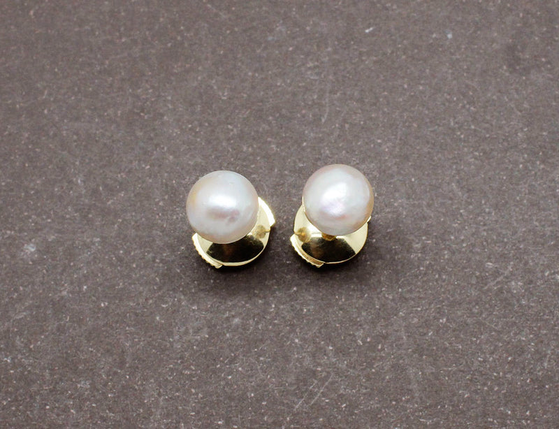 Boucles d'Oreilles Perles Art Déco