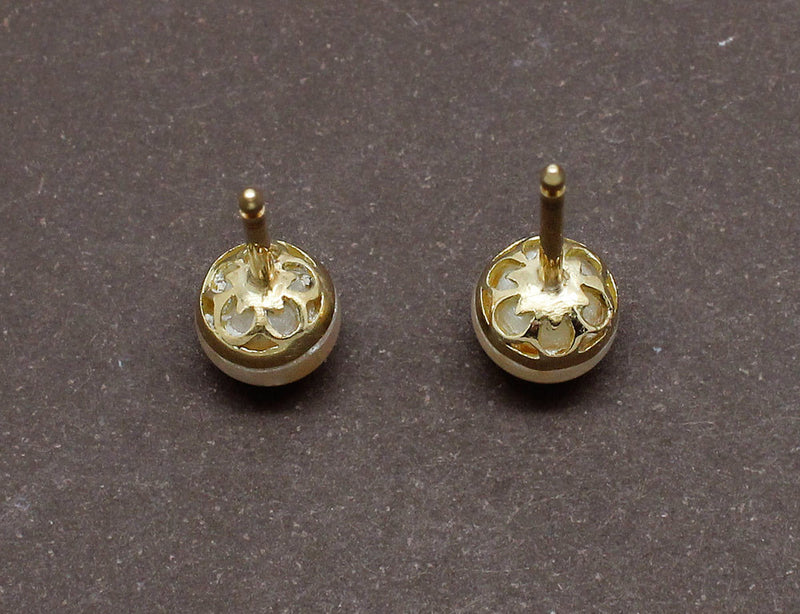 Boucles d'oreilles Art déco chaîne perle rosée - Jaubalet Paris Boucles d'oreilles Art déco chaîne perle rosée - Jaubalet Paris