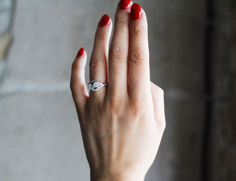 Bague Toi et Moi Or Blanc et Diamants