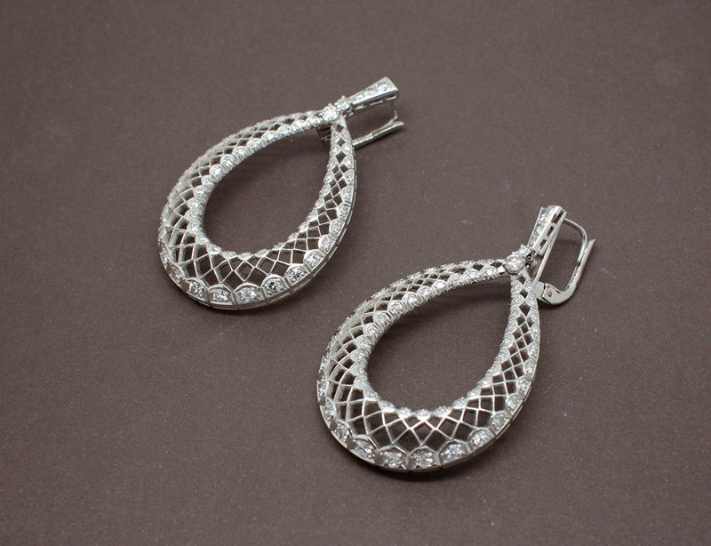 Boucles d'oreilles Pendantes Art Déco