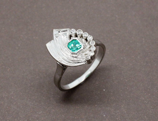 Bague Emeraude Art Déco