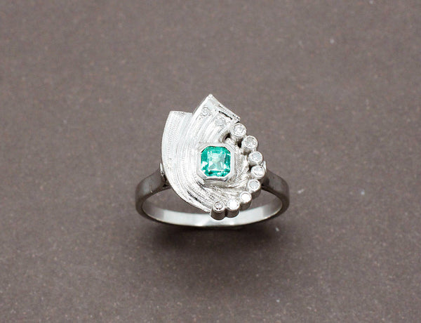 Bague Emeraude Art Déco