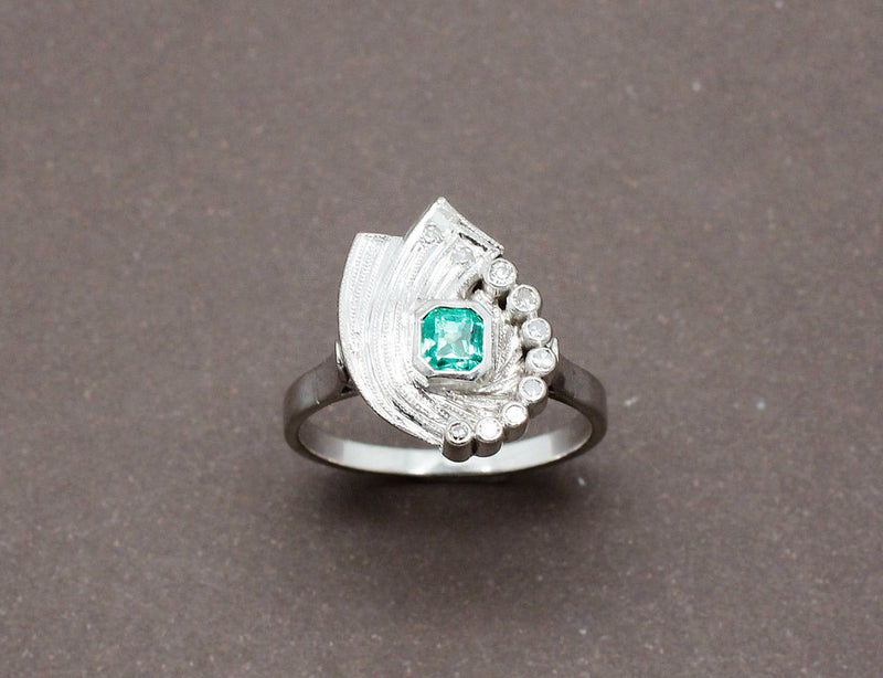 Bague Emeraude Art Déco