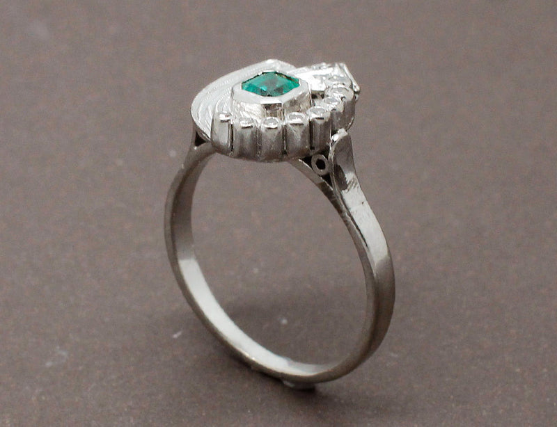 Bague Emeraude Art Déco
