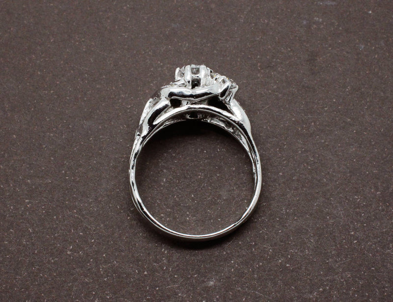 Bague Or Blanc et Diamants