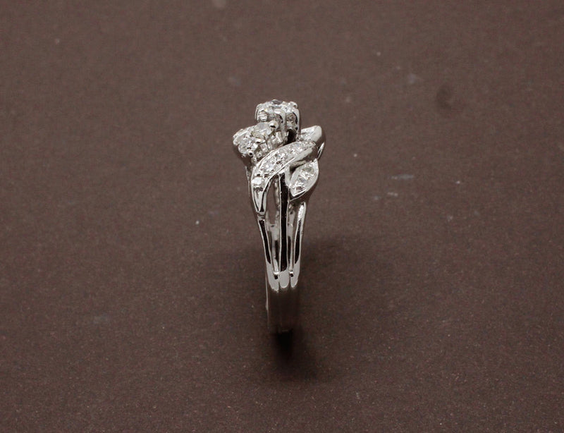 Bague Or Blanc et Diamants