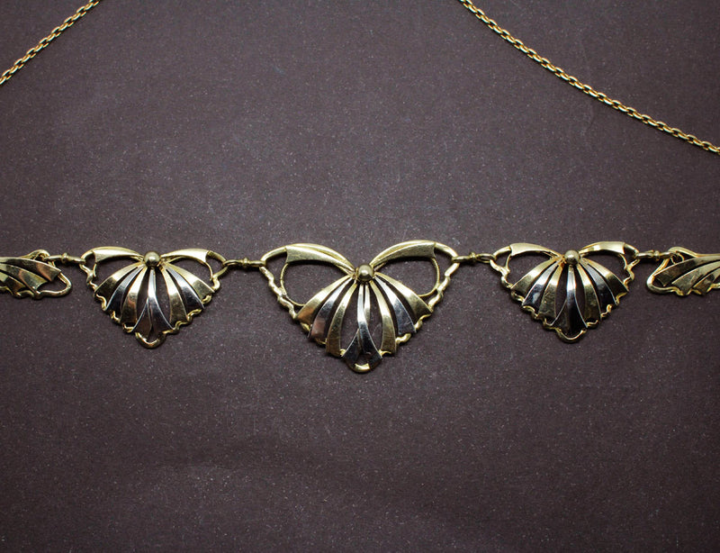 Collier Draperie 2 Ors Art Déco