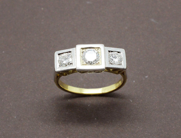 Bague Art Déco Diamants