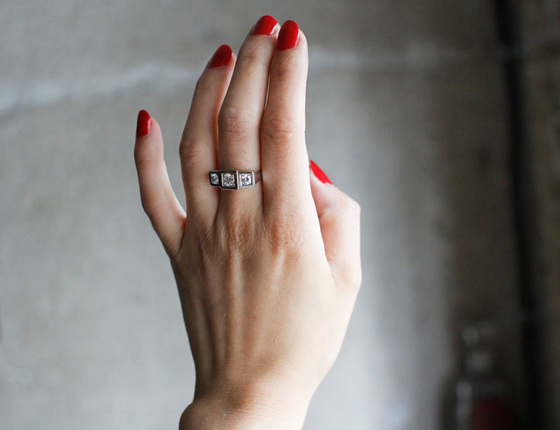 Bague Art Déco Diamants
