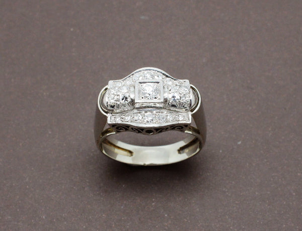 Bague Art Déco Diamants